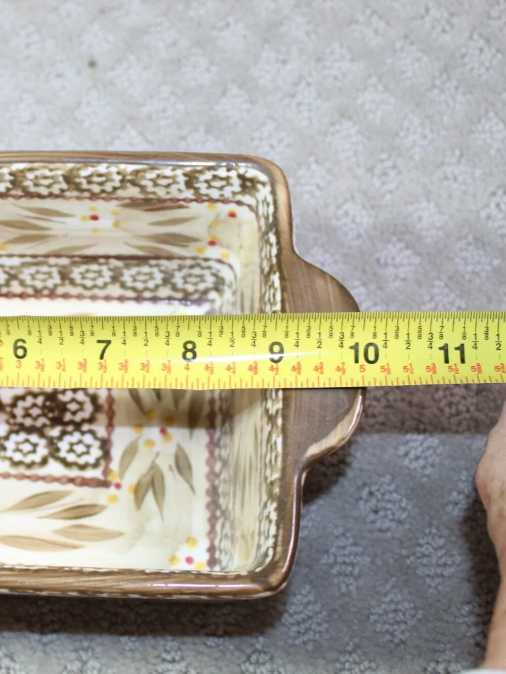 Temp tations Old World Brown Rectangular Ovenware Baking Dish 1.5 Qt